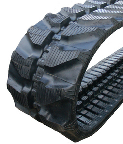 A detailed shot of Bobcat X329 Rubber tracks. - Viqan Replacement Tracks & Undercarriage Parts for Heavy Equipment