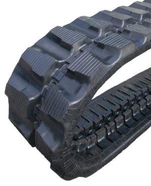 This image displays a Rubber Track to fit a Nagano ES300 tractor. - Viqan Replacement Tracks & Undercarriage Parts for Heavy Equipment