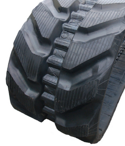 This image features a Rubber track for Kubota U45-3 excavator. - Viqan Replacement Tracks & Undercarriage Parts for Heavy Equipment