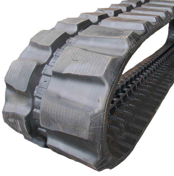 This image showcases a Rubber Track to fit Yanmar B50VCR. - Viqan Replacement Tracks & Undercarriage Parts for Heavy Equipment