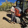 KX040-4A Steel tracks for a Kubota KX040-4