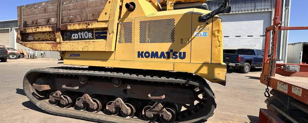 Komatsu CD110R Rubber Tracks - VIQAN Replacement Parts for Heavy Equipment - Rubber and Steel Tracks
